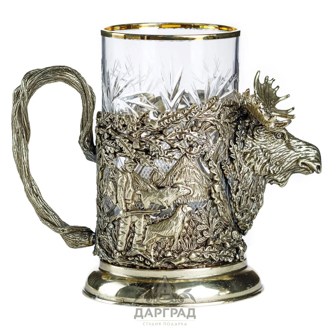 Подстаканник «Охота на лося» - №2