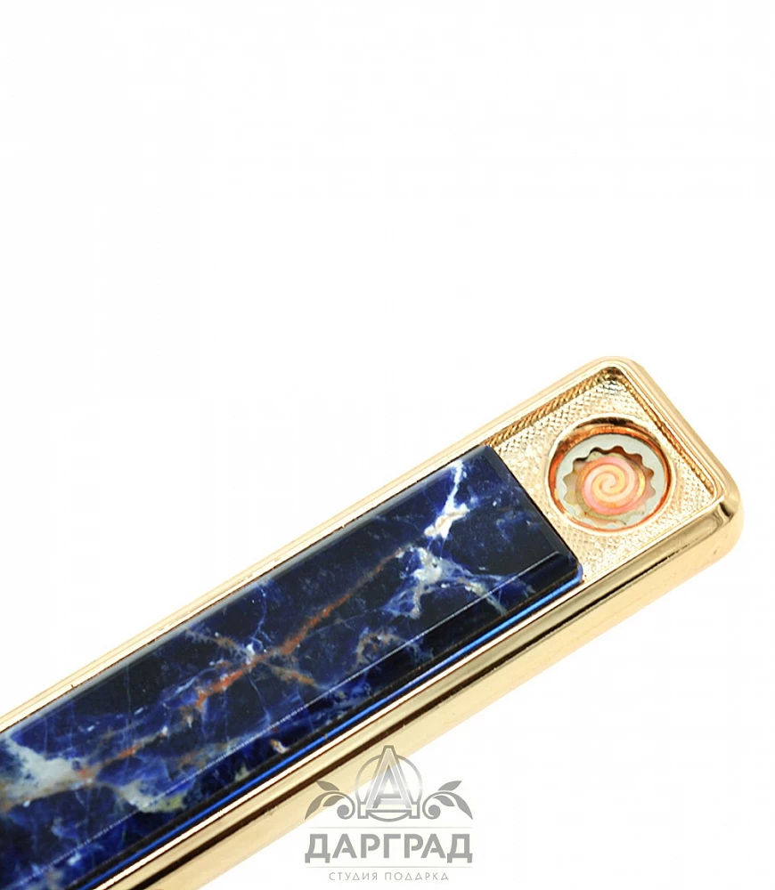 USB Зажигалка с камнем «Содалит» - №3
