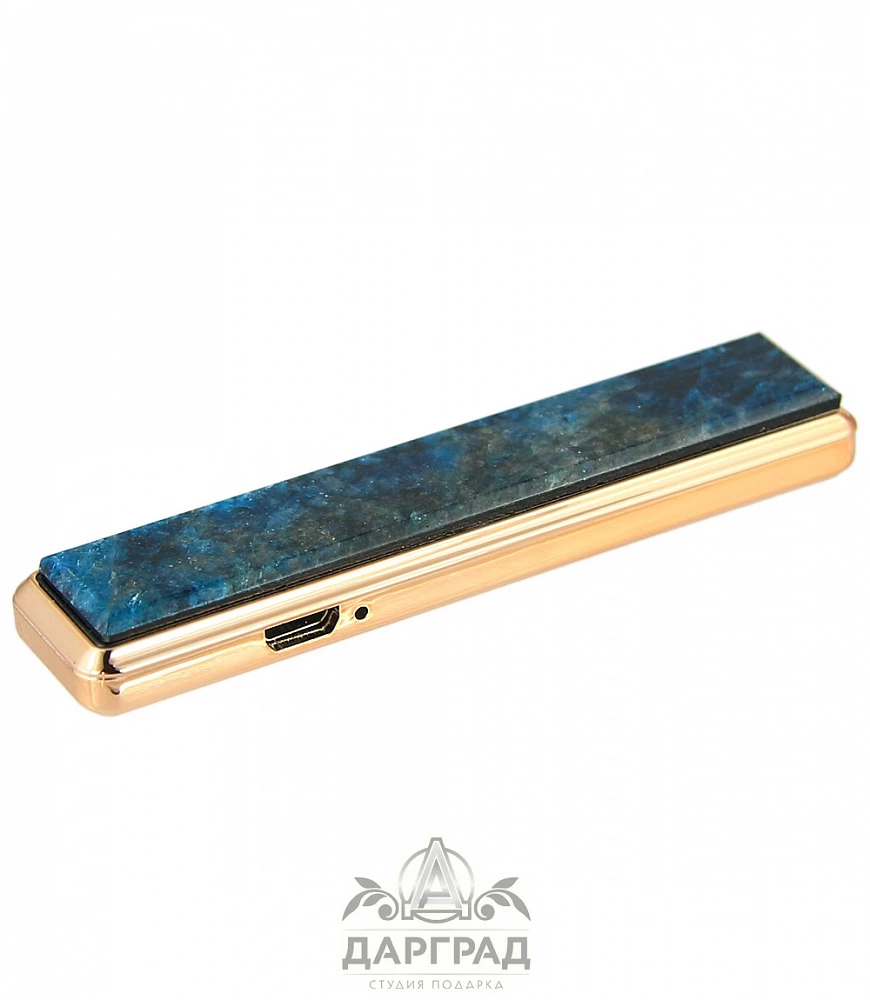 USB Зажигалка с камнем «Апатит» - №1
