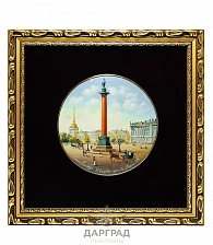 Лаковое панно «Александрийский столп» (среднее)