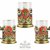 Подарочный подстаканник «Флаг триколор»
