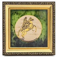 Панно на нефрите «Медный всадник»